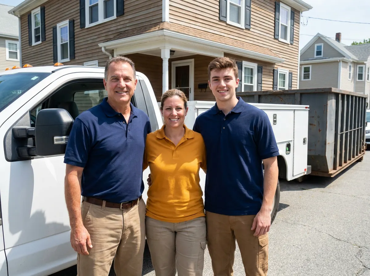 The Blue Ribbon Dumpster Rental team, dumpster rental in Providence, RI